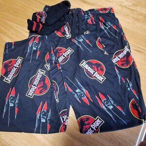 SET: Jurassic Park Lounge Pants Adult‎ Small + MeUndies Ankle Socks Womens Small